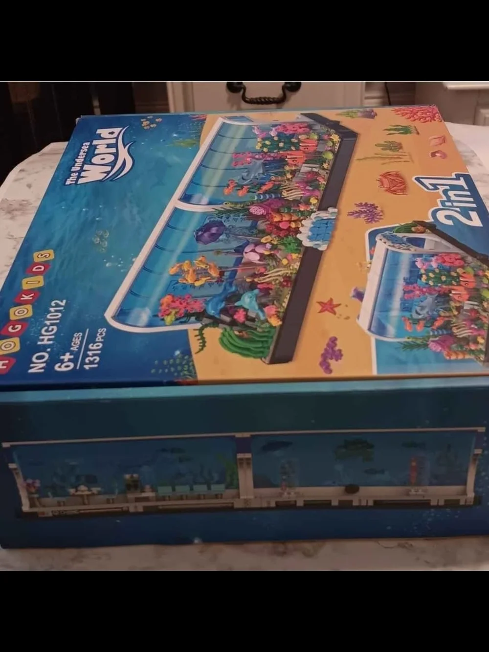 NEW HOGOKIDS 2-in-1 Undersea World Building Block Set – 1,316 Pieces | Aquarium